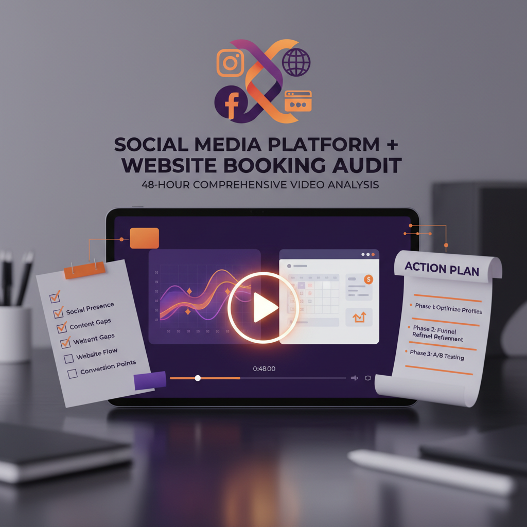 Social Media Platform + Website Booking Audit (Video + Action Plan)